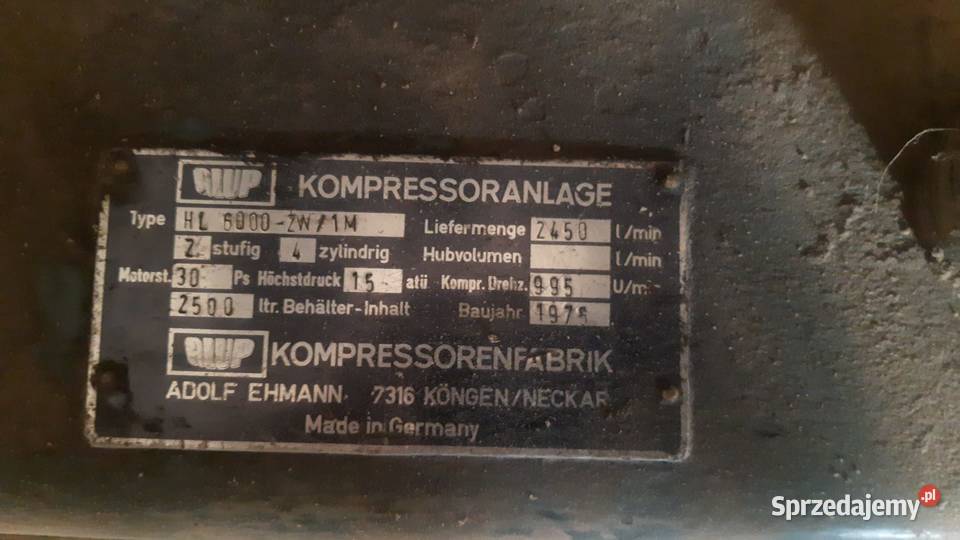 Kompresor tłokowy ALUP świętokrzyskie Włoszczowa