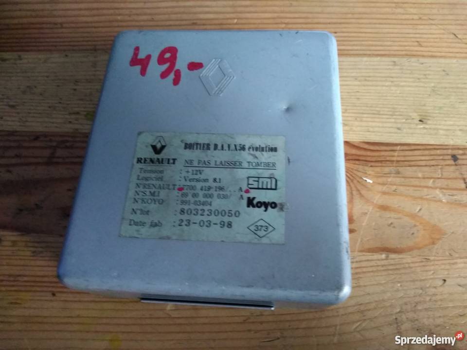 Moduł sterownik Renault Laguna I 7700419196A