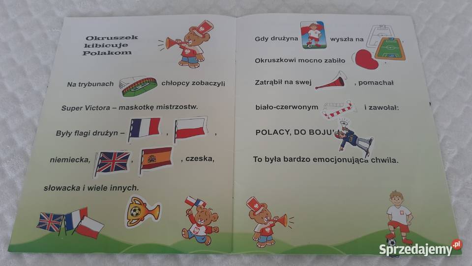 Miś Okruszek gra w piłkę nożną Olesiejuk 2016 Czeladź