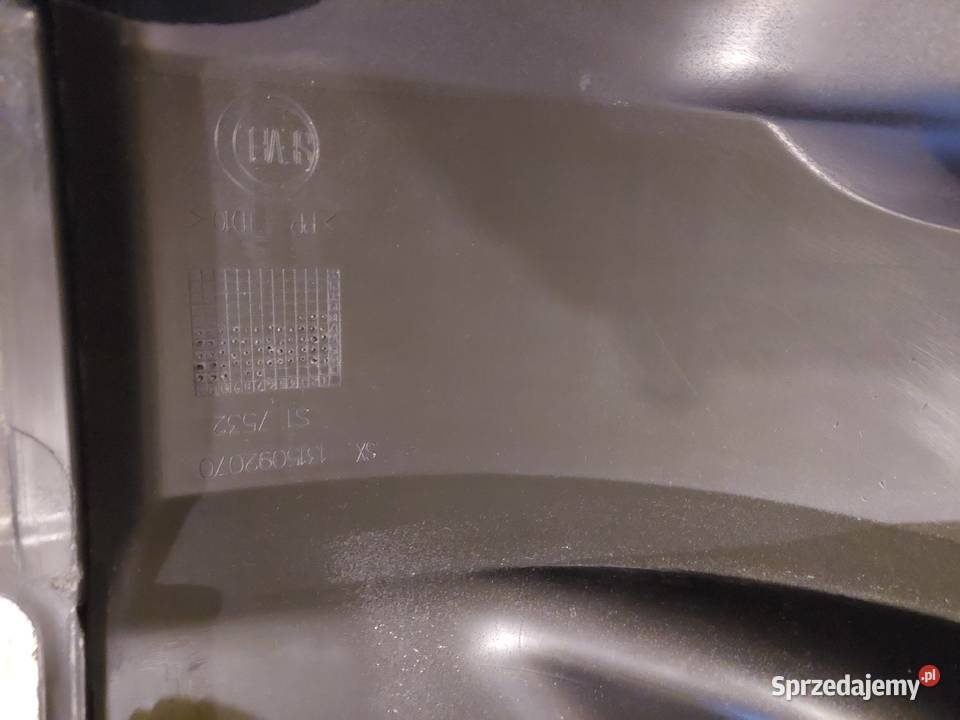 Zderzak czarny lewy prawy przód narożnik Fiat