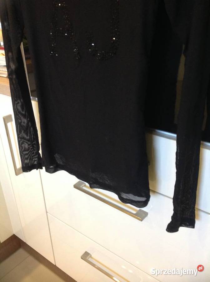 Bluzka Czarna Damska ARMANI S Nowa Sól