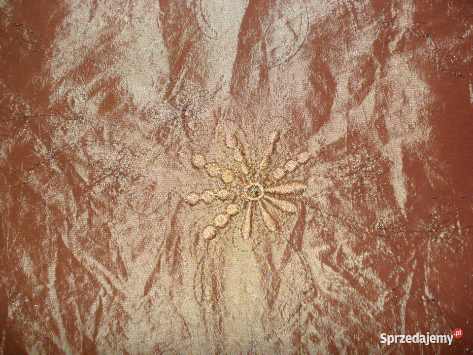 tkanina dekoracyjnatafta z brokatem dolnośląskie Wrocław