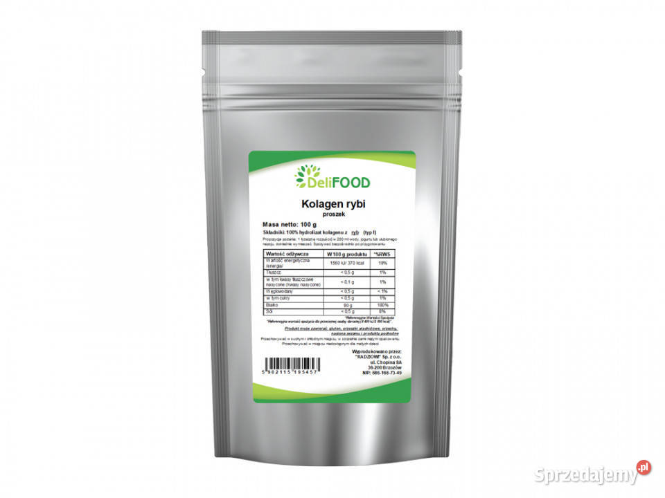 Kolagen rybi w proszku 100g Brzozów sprzedam