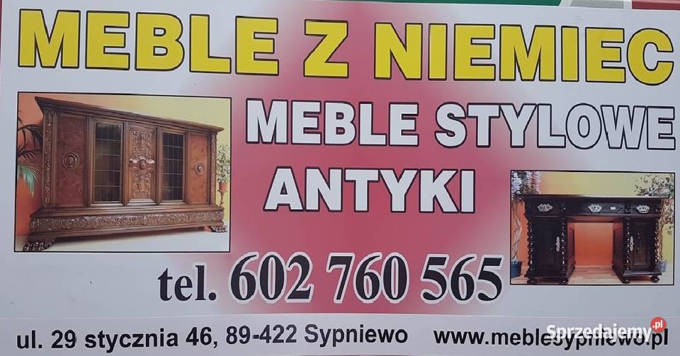 PIĘKNE MEBLE WŁOSKIE WITRYNA WŁOSKA KOMODA Sypniewo sprzedam