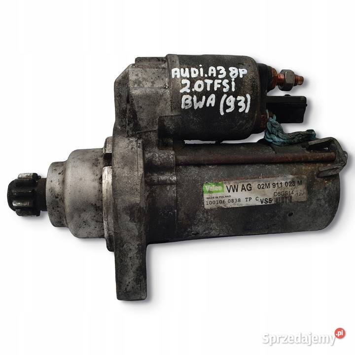 ROZRUSZNIK Audi A3 8P 20 TFSI valeo 02M911023M Chełm sprzedam