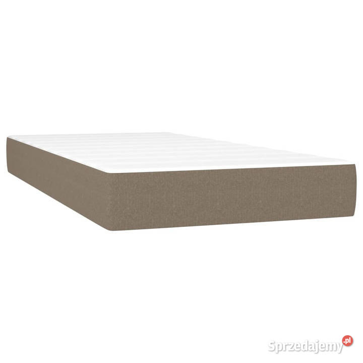 Łóżko kontynentalne z materacem taupe 120x190 Pozostałe Warszawa