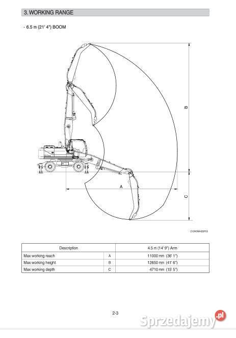 Hyundai R210W9 MH instrukcja obsługi DTR Kielce