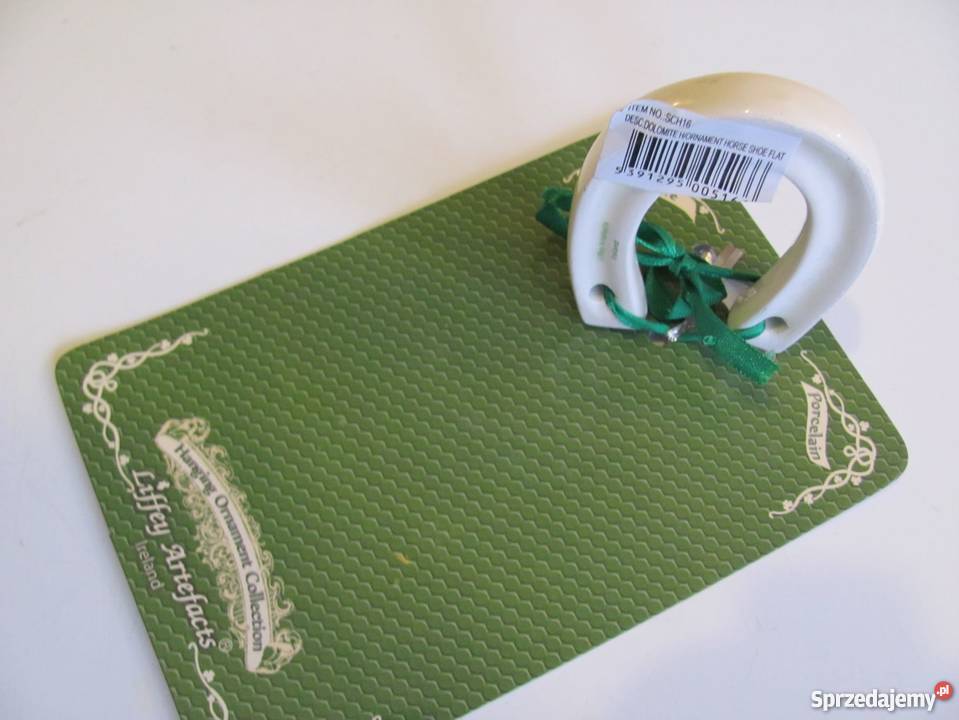 Podkowa na szczęście porcelanowa ozdobna Liffey Zamość