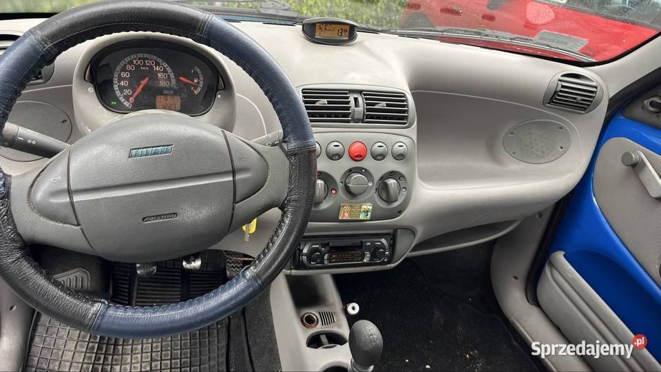 Fiat seicento 1100 opłaty do września 2026r żółty Wieliczka