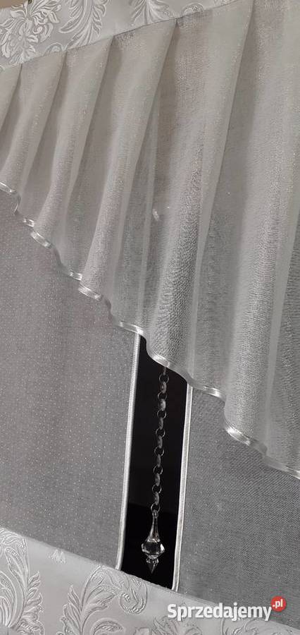 Firana panel srebrne kropeczki Mława