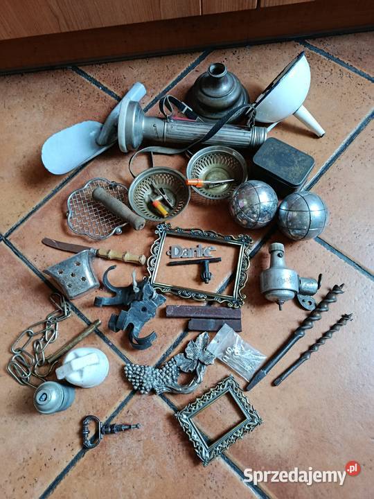 Zestaw Starych Przedmiotów Antyki, Sztuka, Kolekcje Ząbkowice Śląskie