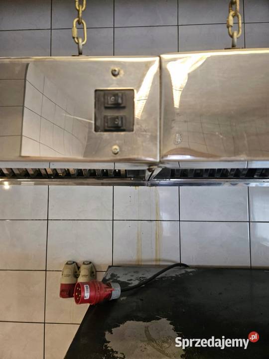 Okap nierdzewny przyścienny 360x100x45 śląskie Góra