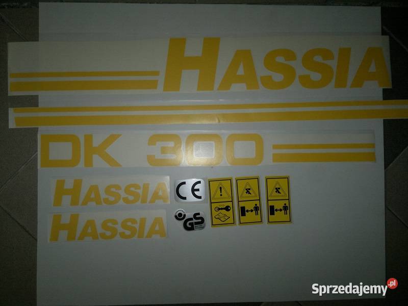 Hassia dk 300 siewnik Naklejki