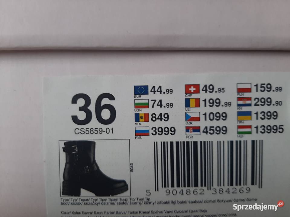 Buty DeeZee czarne r35 i r36 wielkopolskie Rawicz