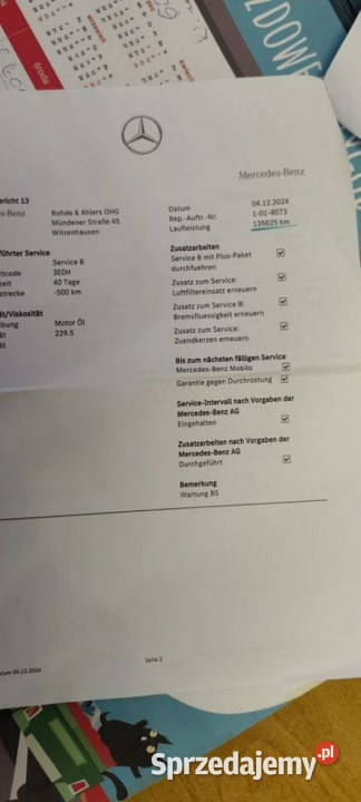 Mercedes E 200 18 184 143 Pełny serwis ASO tempomat Szczecin