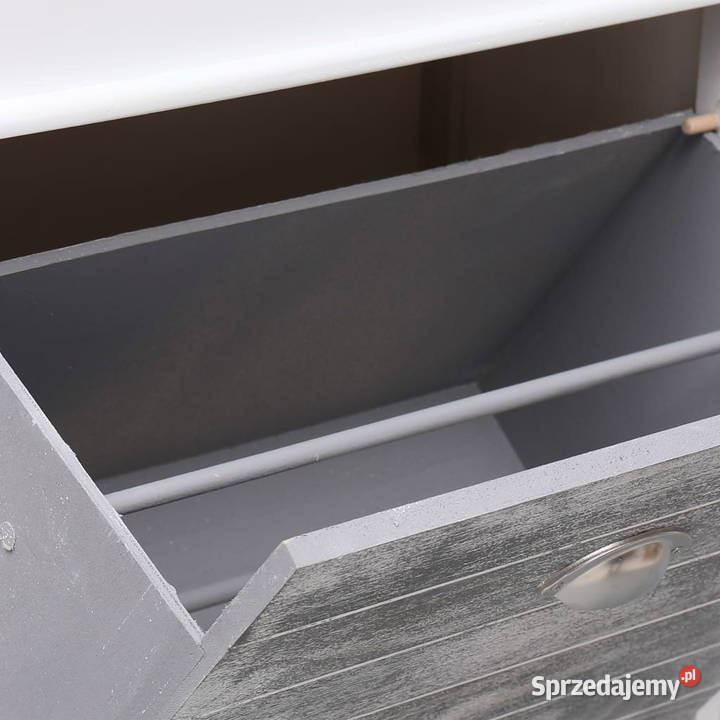 Szafka na buty szara 50 x 28 x 98 drewno mazowieckie Warszawa