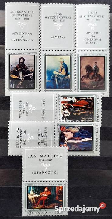 ZNACZKI POLSKIE 1968 kwartał IV Filatelistyka Leźnica Wielka-Osiedle