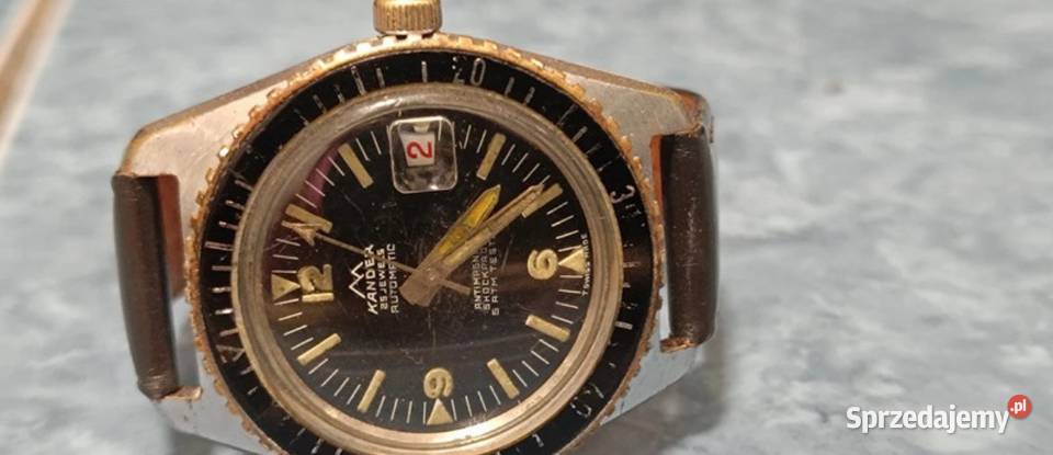 Zegarek Kander Vintage Swiss Made Diver Lubin