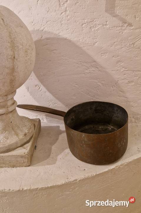 Stary RONDEL GARNEK z rączką z metalumosiądz lubelskie Lublin sprzedam