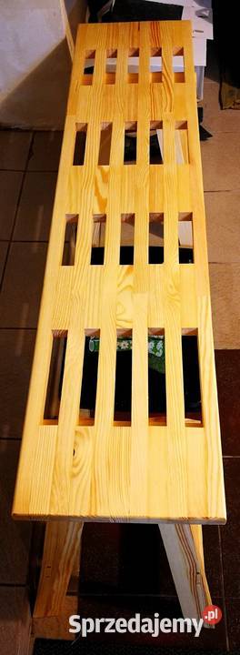 Ławka drewniana kwietnik półka podest drewniany Radków