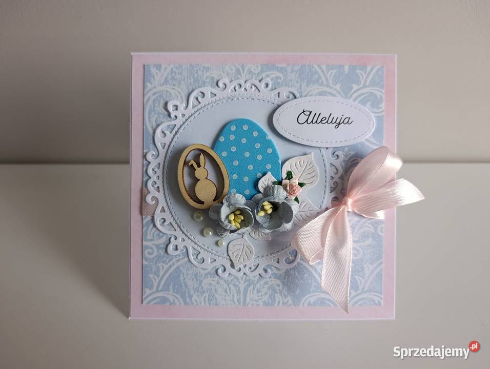 Kartka ręcznie robiona Świąteczna Wielkanoc 3 Łódź sprzedam