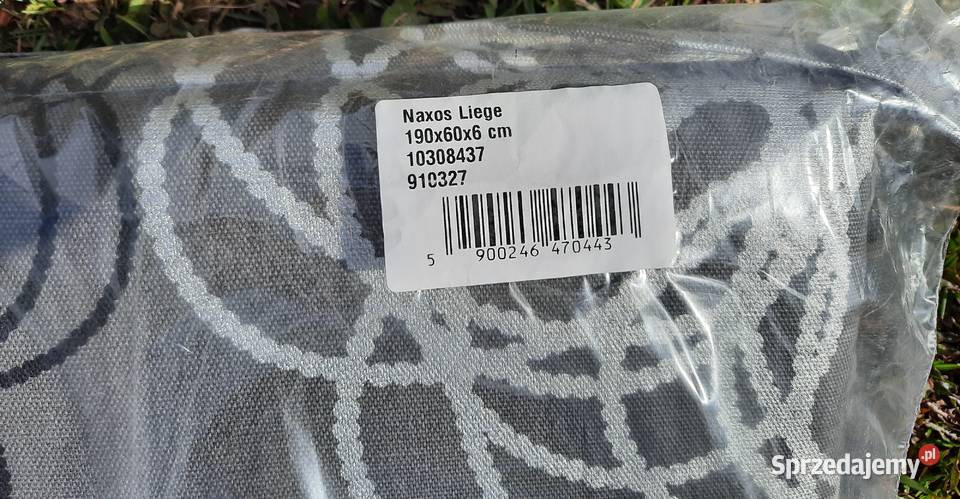 Poduszka na leżak 190x60x6 grafit srebro Germany Gaszowice sprzedam