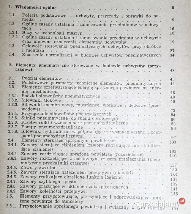 Przyrządy i uchwyty pneumatyczne Wiesław Rok wydania 1975