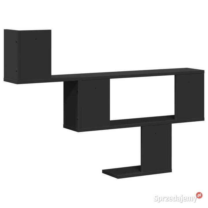 Półka ścienna czarna 100x15x70 materiał mazowieckie Warszawa