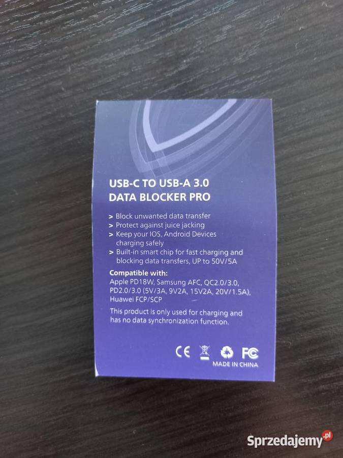 NOWY USBC to USBA 30 USB Data Blocker Pro Bloker Białystok