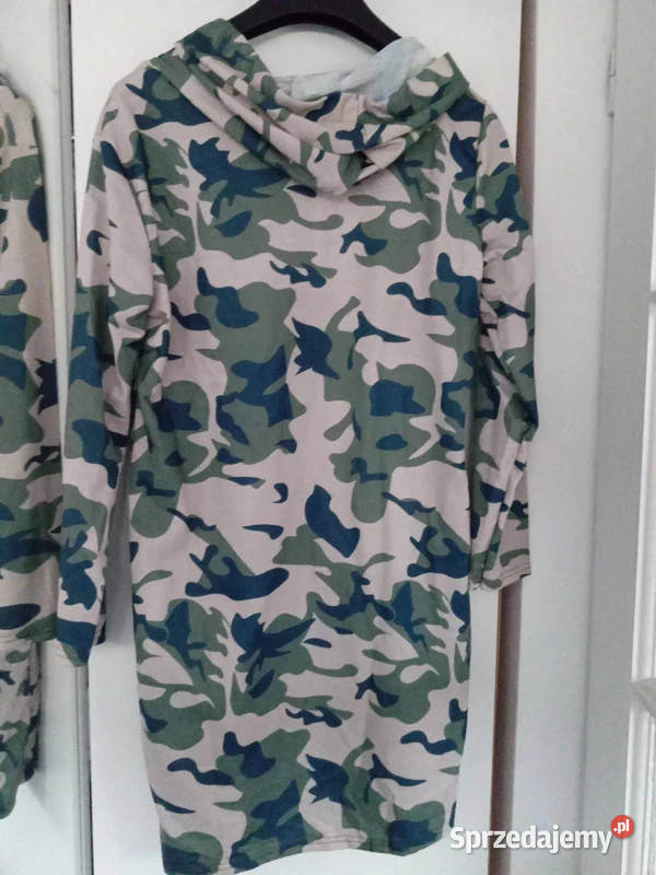 Bluza Damska Długa Kaptut Moro Khaki M Nowa Bydgoszcz