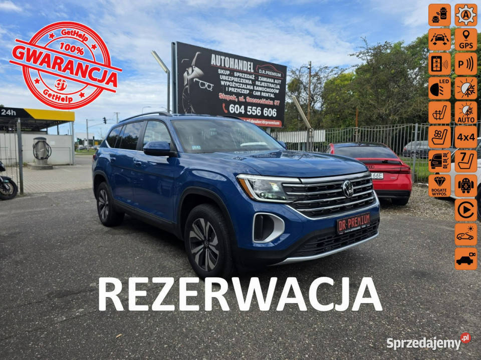 Volkswagen Atlas 20 TSI 269 4Motion Automat napęd 4x4 Słupsk
