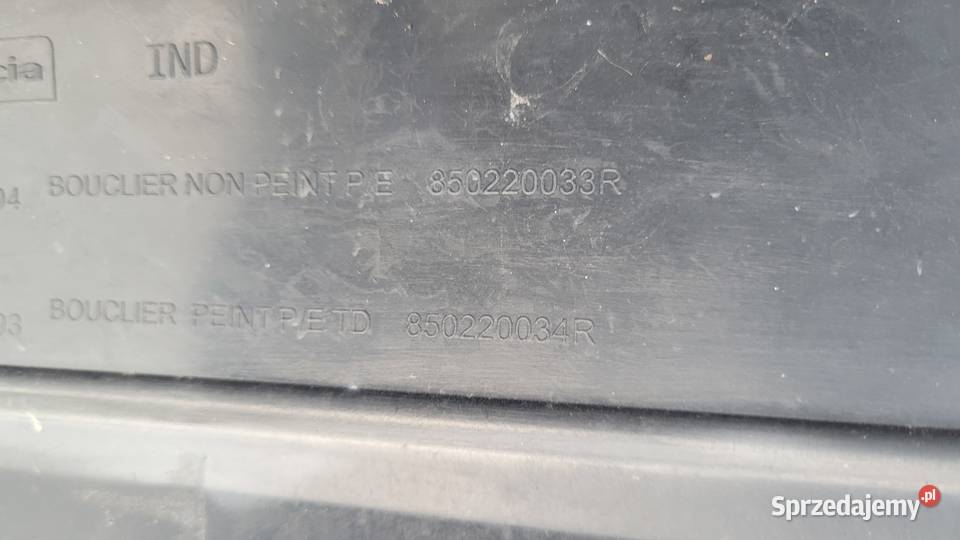 ZDERZAK TYLNY TYŁ DACIA DUSTER