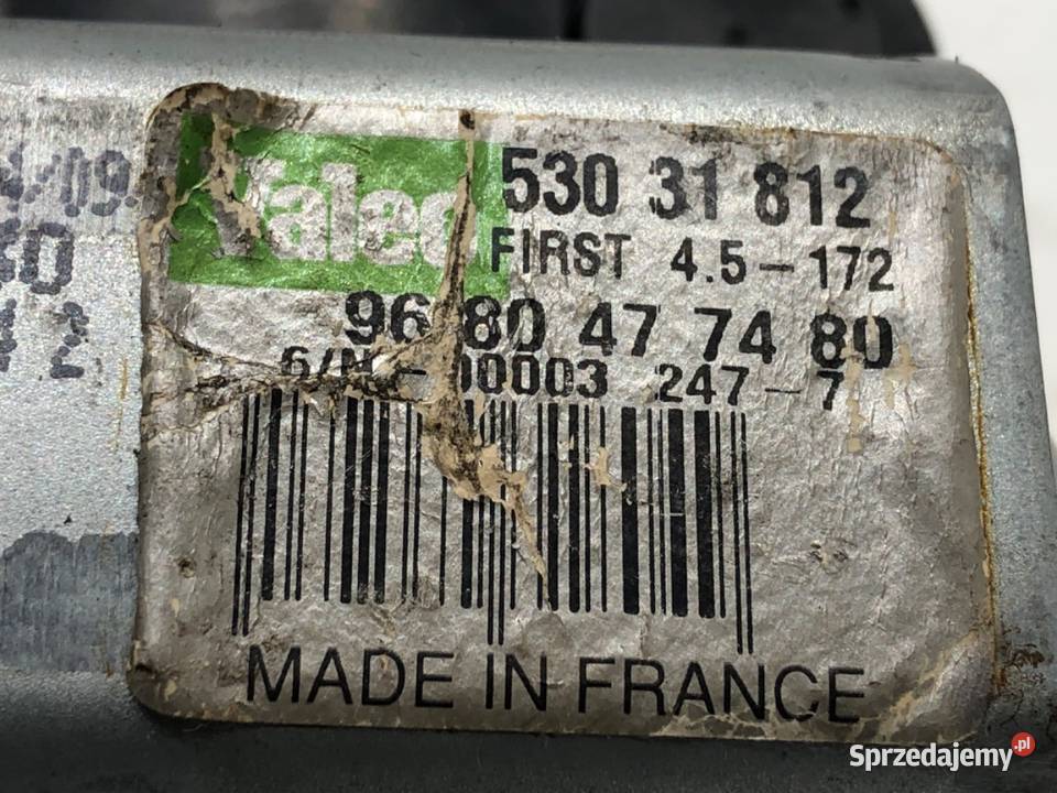 SILNIK WYCIERACZEK TYŁ PEUGEOT 308 I 9680477480