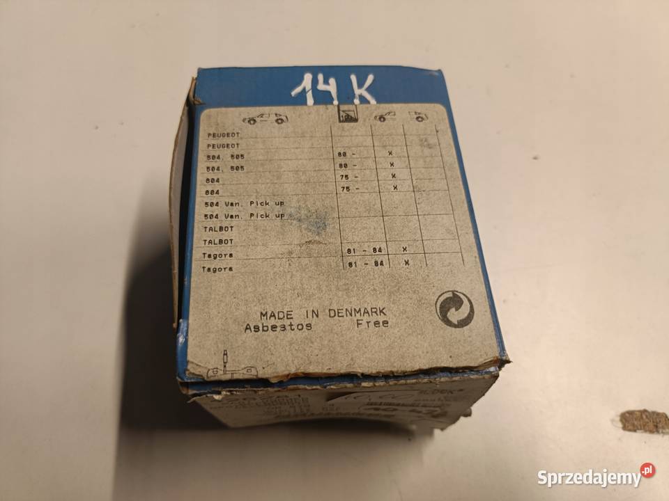 KLOCKI HAMULCOWE Peugeot 504 TYLNE tył 426281 Klocki hamulcowe Rudka