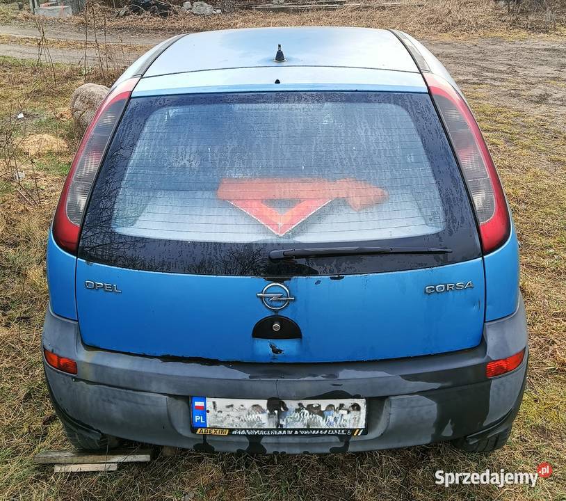 Opel Corsa C 10 benzyna 2000 r CzęściCałość Wilcza Góra