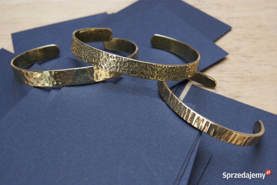Bransoletka mosiądz rękodzieło artystyczne Łódź