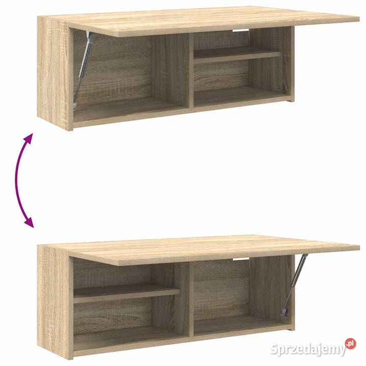 Wisząca szafka łazienkowa dąb sonoma 80x25x30 Warszawa