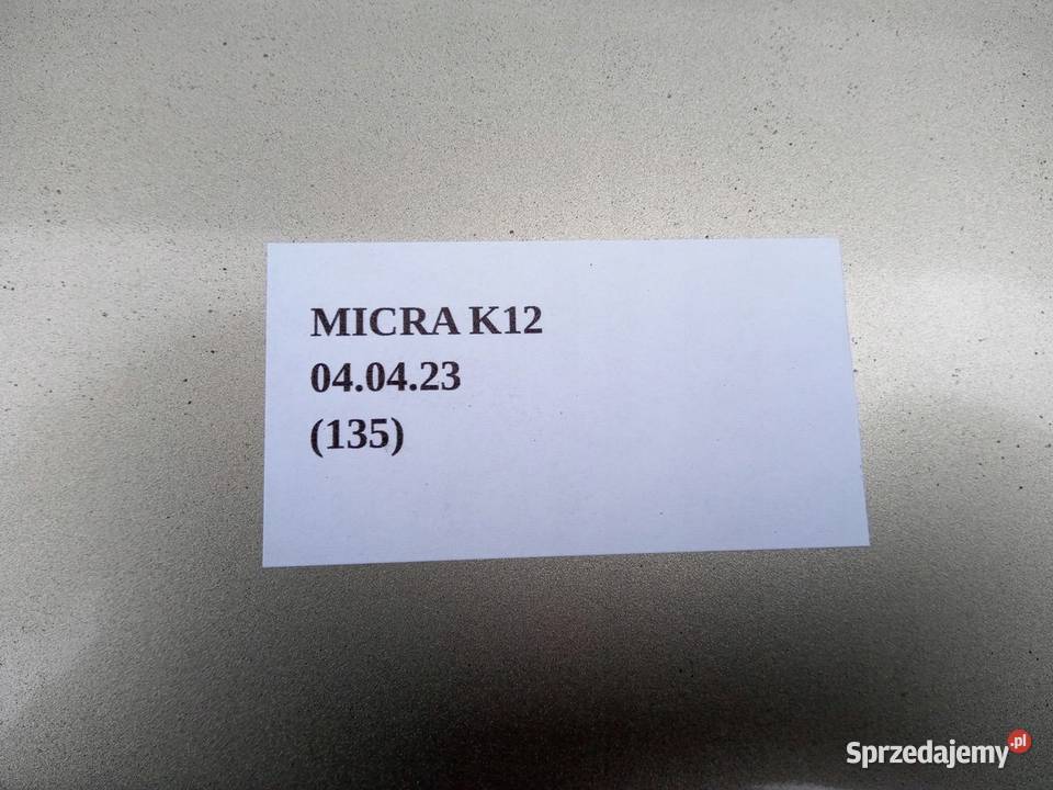 NAPIS ZNACZEK EMBLEMAT KLAPY NISSAN MICRA K12 osobowe