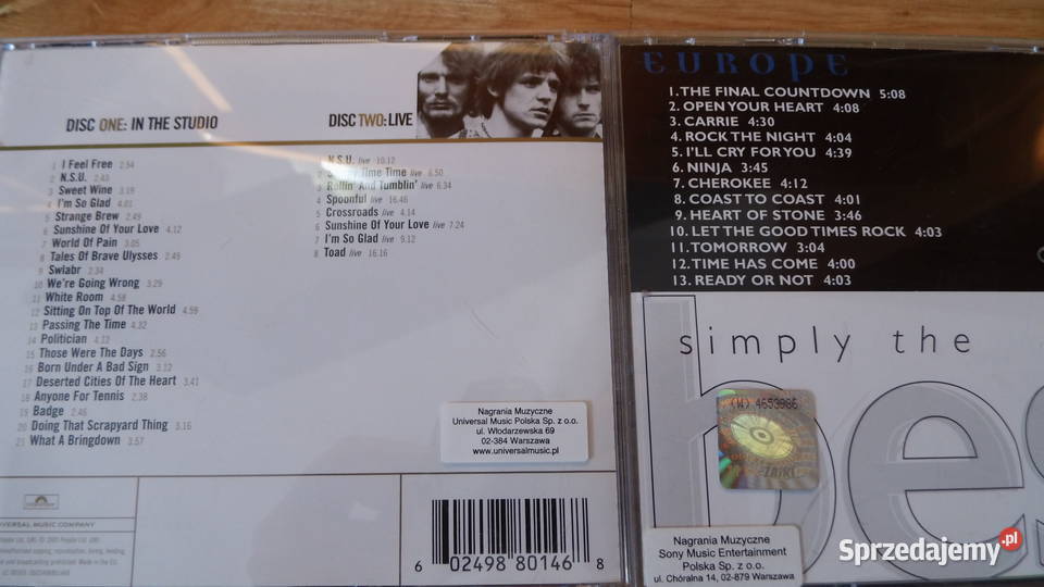 Europe Cream Abba Santana Smokey Janis Joplin wielkopolskie Radzewice