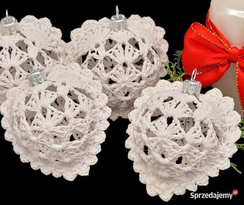 Bombki serduszka ręcznie wykonane 4 Krzywaczka