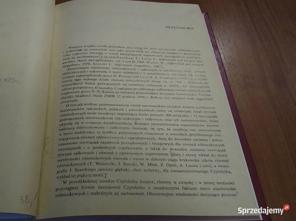 Elementy nierówności różniczkowych Rościsław Gdańsk