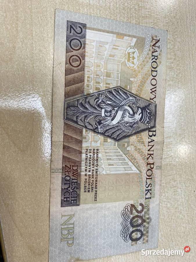 200 rzadki banknot rosnące numery łódzkie Łódź