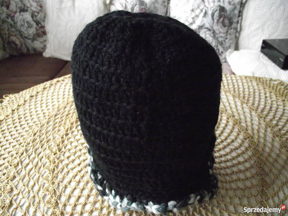 CZARNA CIEPŁA PILOTKA Z MELANŻEM autorskie Dla kobiet Moda i Styl Piła