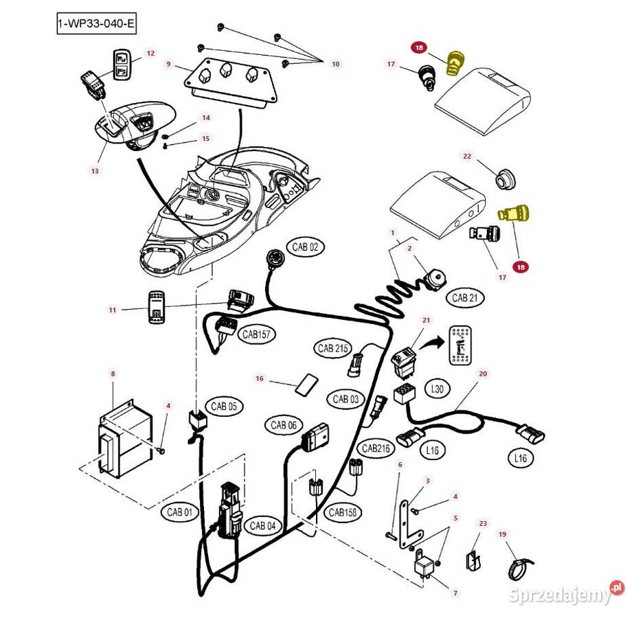 Przełącznik podnoszenia Massey Ferguson Białystok sprzedam
