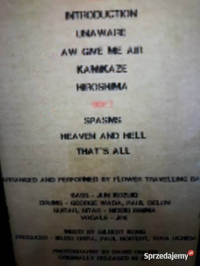 Archiwum hard rocka FLOVER TRAVELLIN BAND Made sprzedam