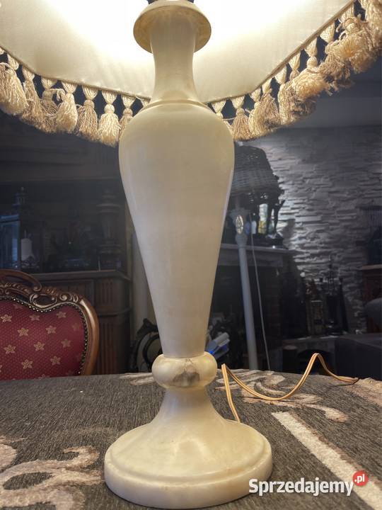 Lampka Lampa 73 z marmuru przedwojenna Bystrzyca Kłodzka