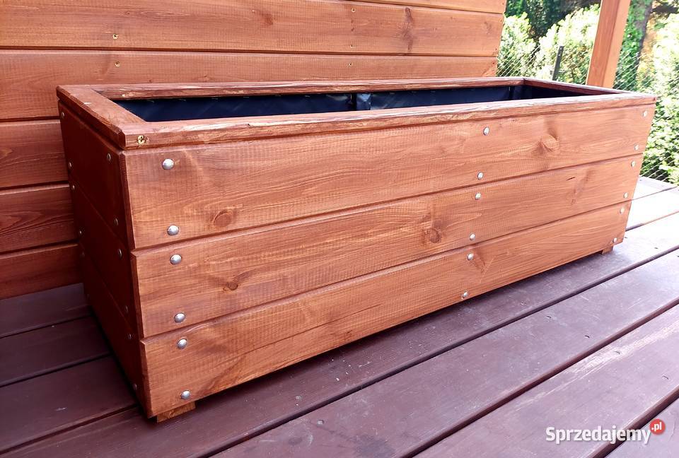 Donica skrzynia drewniana ogrodowa 100x40x40 Radomsko