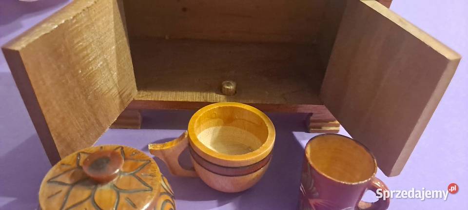 Komoda vintage drewno lustro MINI Pozostałe Kolekcje Kraków