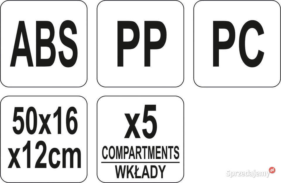 Pojemnik barmański na 5 wkładów