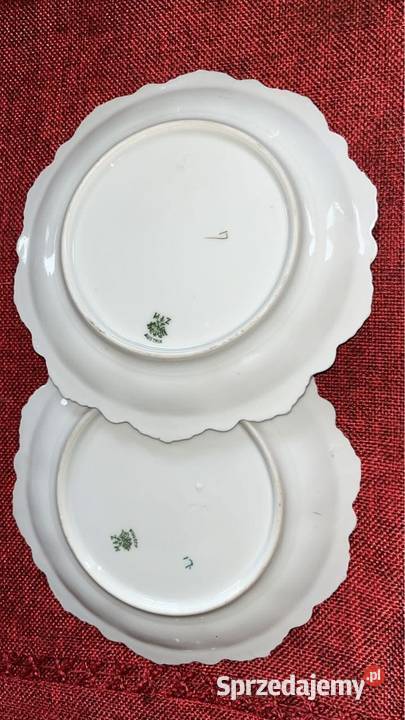 Talerzyk paterka MZ Austria z dwugłowym orłem z Porcelana i szkło